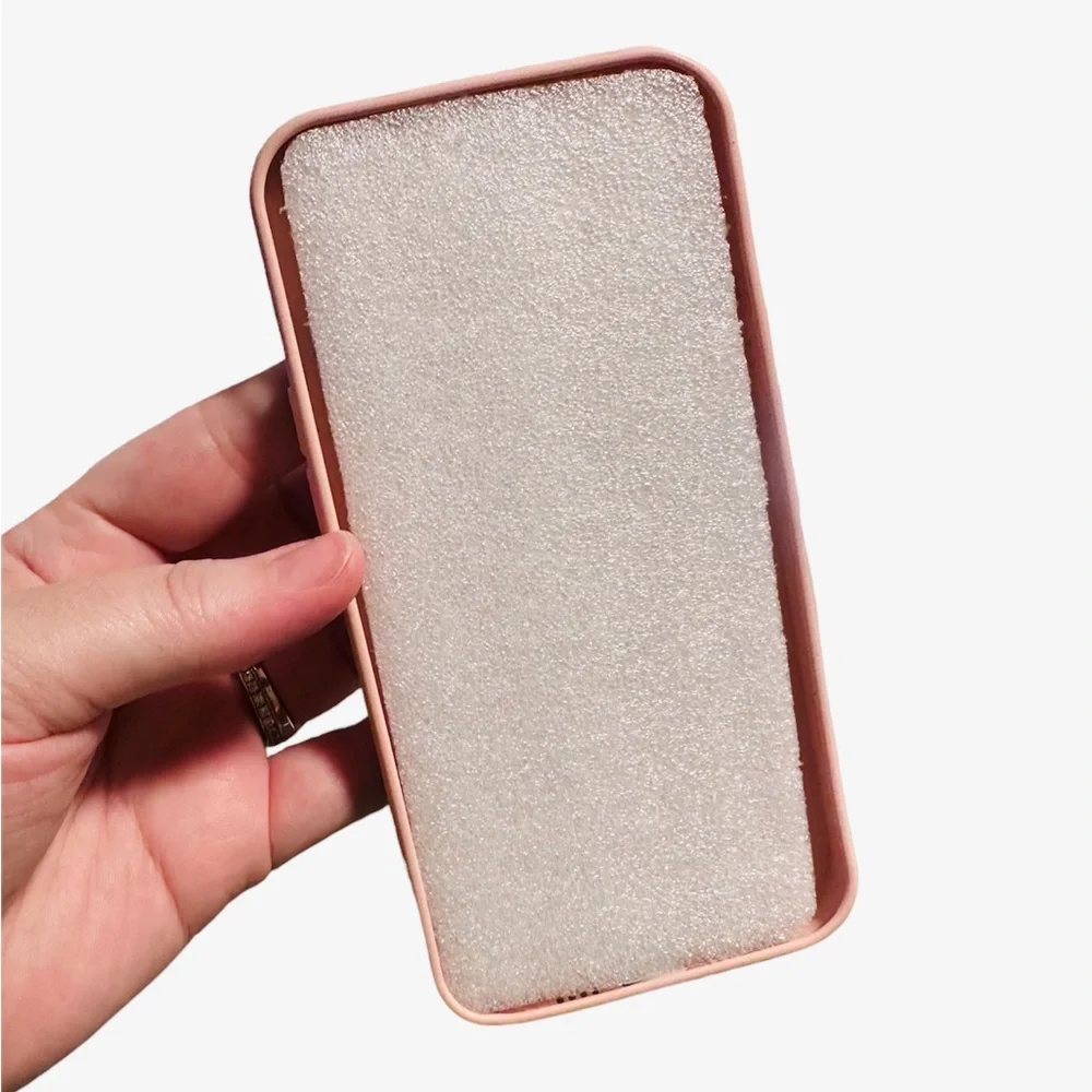 Iphone 12 ProMax Pink 3D Heart Silicone Phone Case